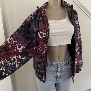 VINTAGE paisley quilted jacket